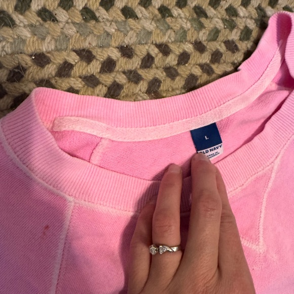 Old Navy pink sweatshirt size large - Picture 3 of 4
